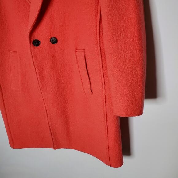 J Crew Daphne Topcoat Boiled Wool winter coat button front Size 2P - Picture 12 of 14